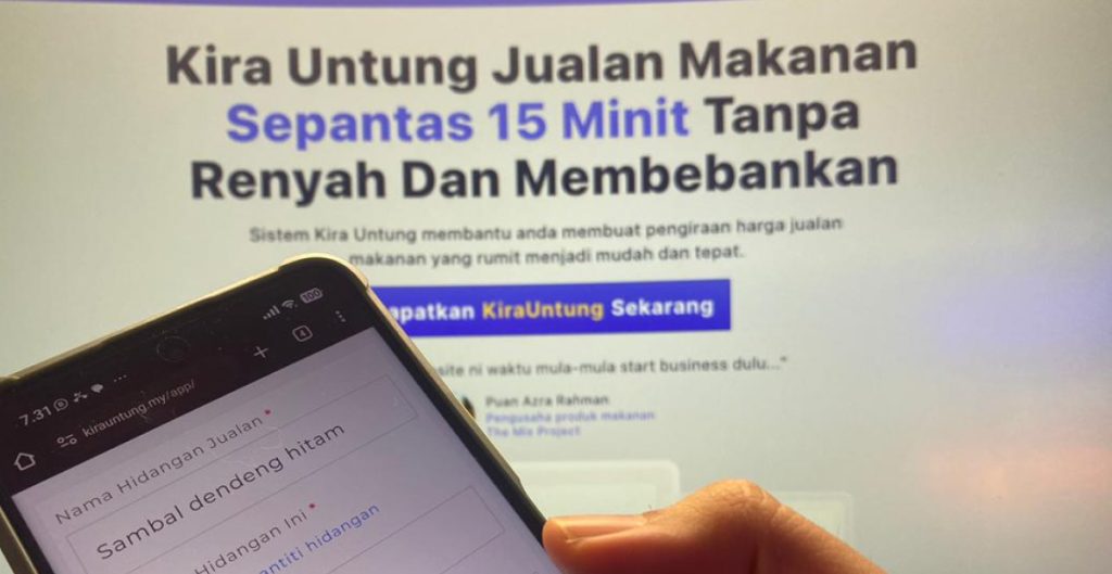 cara kira untung jual makanan
